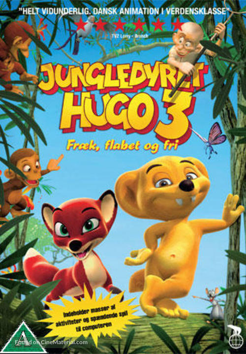 Jungledyret Hugo: Fr&aelig;k, flabet og fri - Danish DVD movie cover