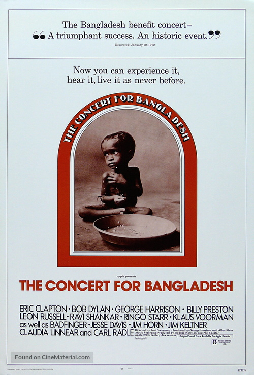The Concert for Bangladesh - Movie Poster