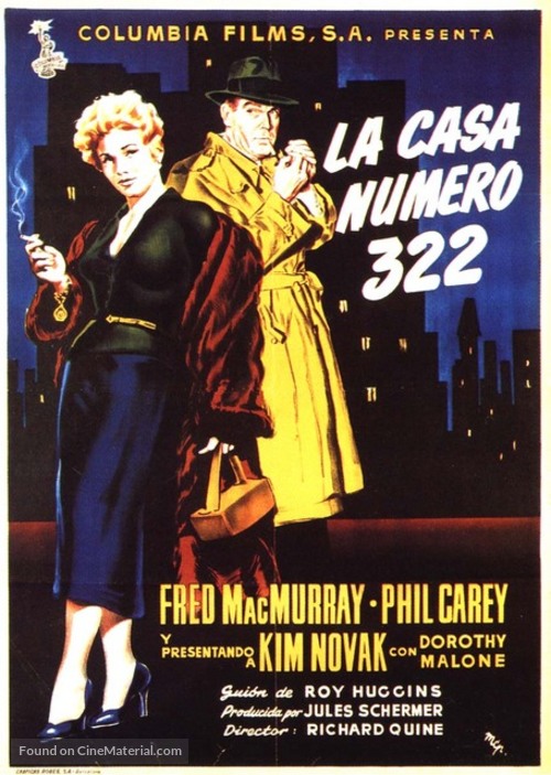 Pushover - Spanish Movie Poster