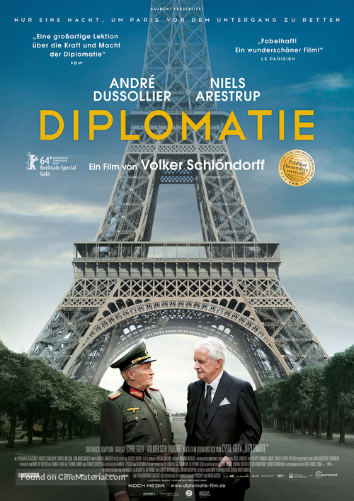 Diplomatie - German Movie Poster