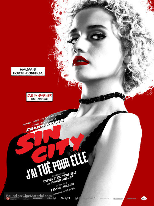 Sin City: A Dame to Kill For - French Movie Poster