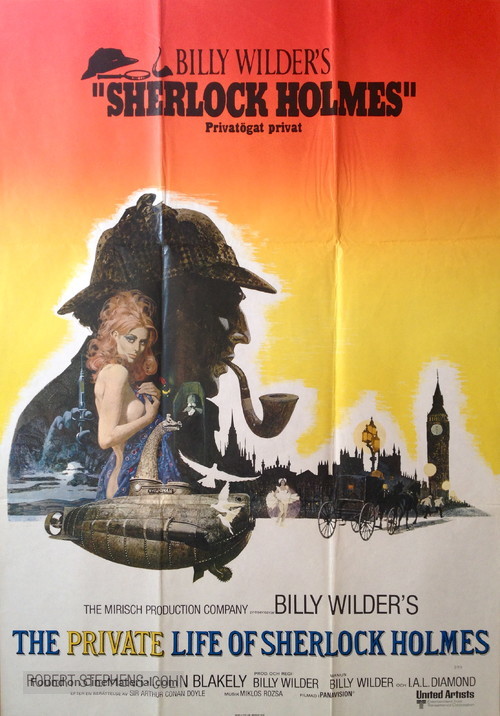 The Private Life of Sherlock Holmes - Swedish Movie Poster