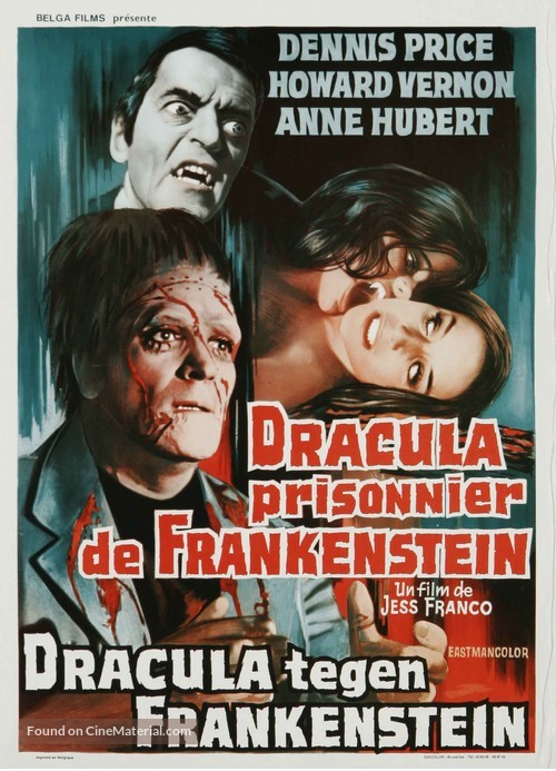 Dr&aacute;cula contra Frankenstein - Belgian Movie Poster