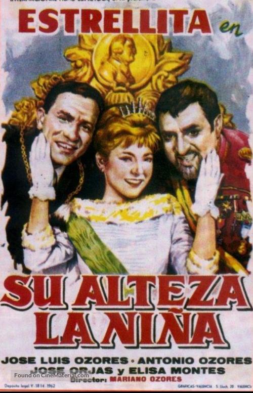 Su alteza la ni&ntilde;a - Spanish Movie Poster