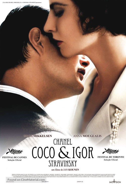 Coco Chanel &amp; Igor Stravinsky - Brazilian Movie Poster