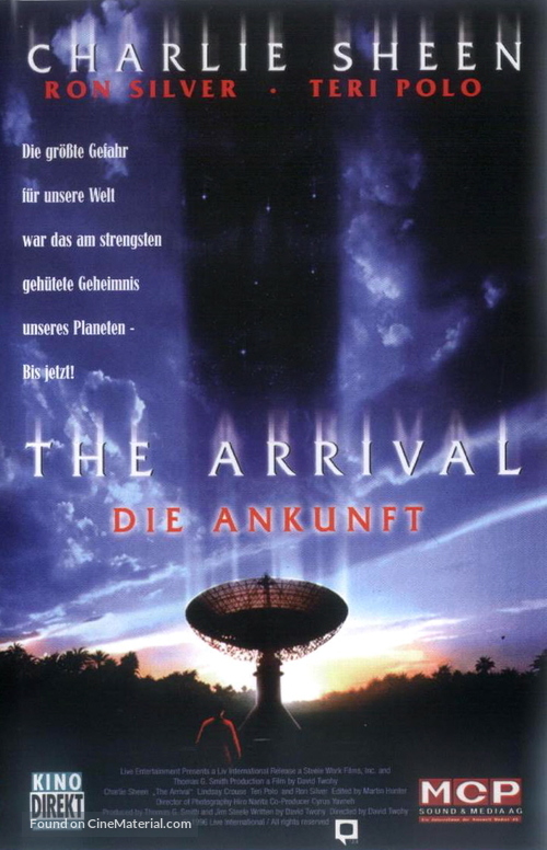 The Arrival - German VHS movie cover