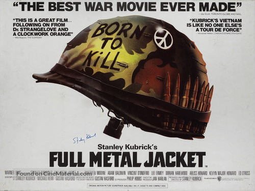 Full Metal Jacket - British Movie Poster
