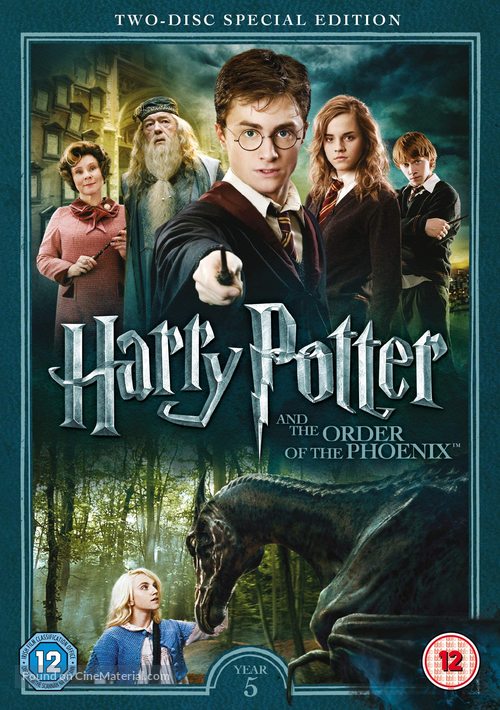 Harry Potter and the Order of the Phoenix - British DVD movie cover