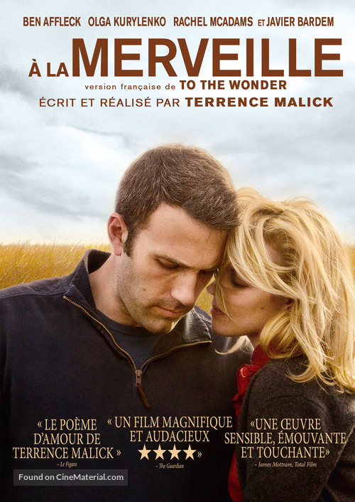 To the Wonder - Canadian DVD movie cover