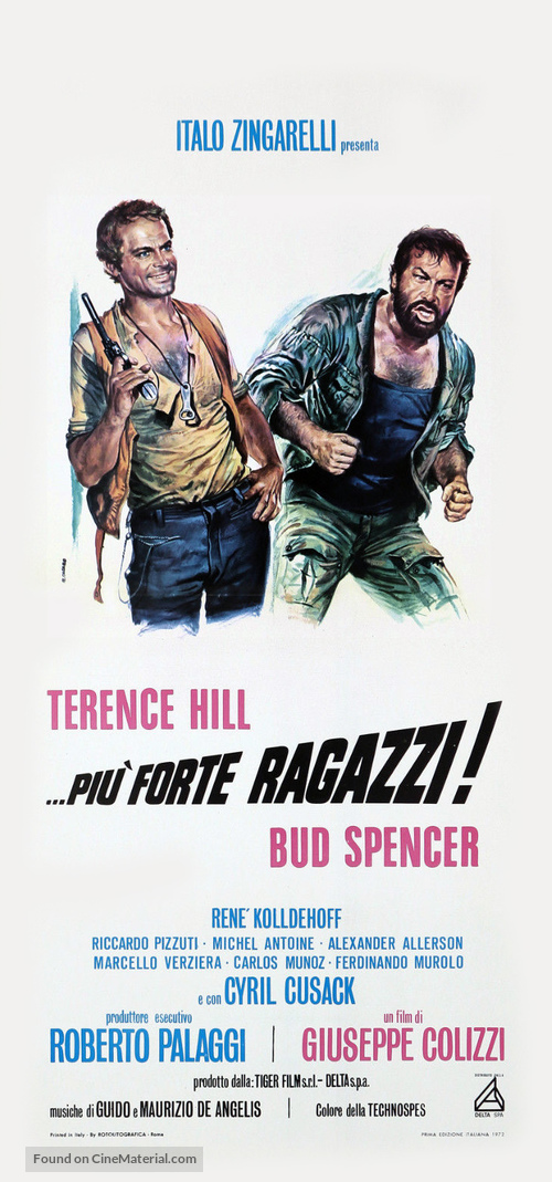 Pi&ugrave; forte, ragazzi! - Italian Movie Poster