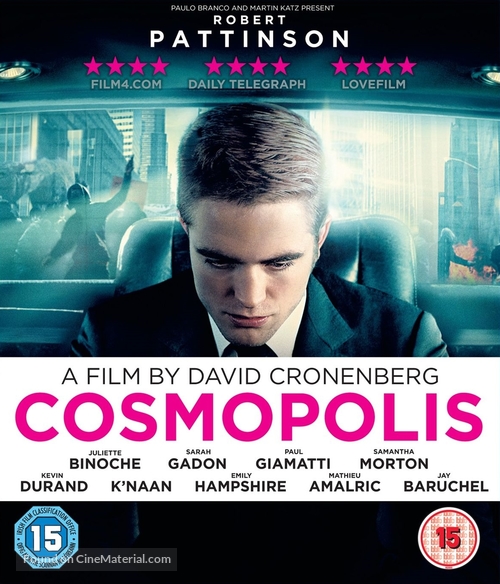 Cosmopolis - British Blu-Ray movie cover