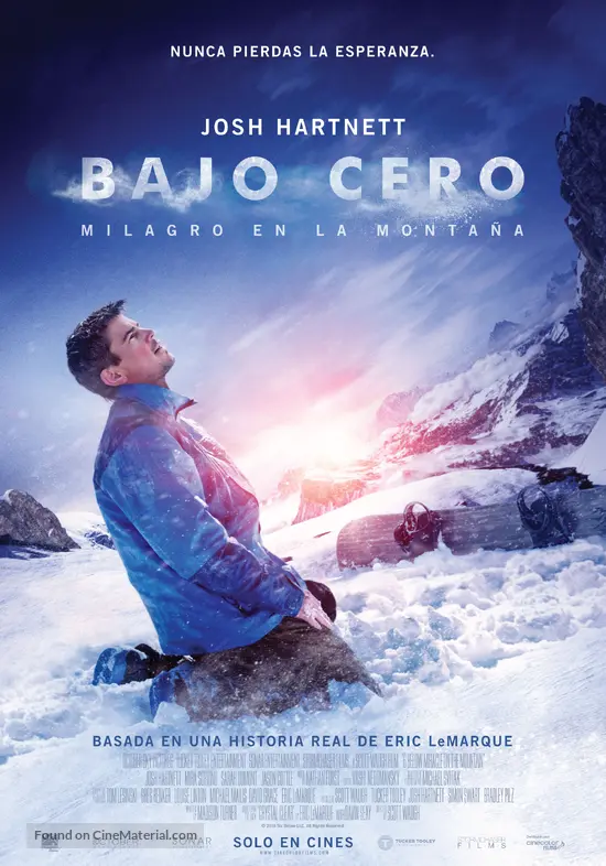 6 Below: Miracle on the Mountain - Colombian Movie Poster