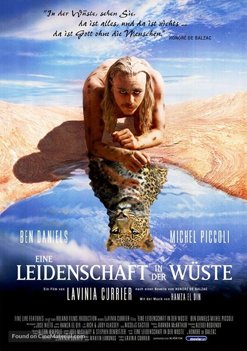 Passion in the Desert - German Movie Poster
