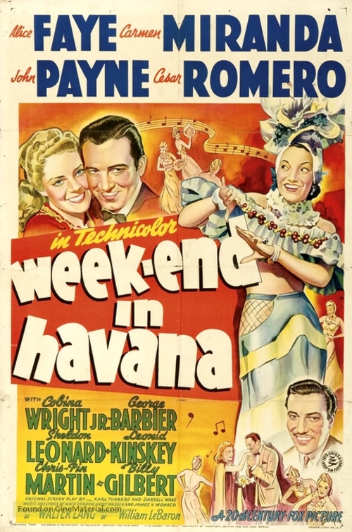Week-End in Havana - Movie Poster