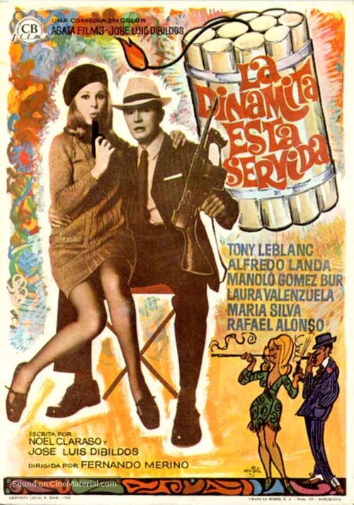 Dinamita est&aacute; servida, La - Spanish Movie Poster