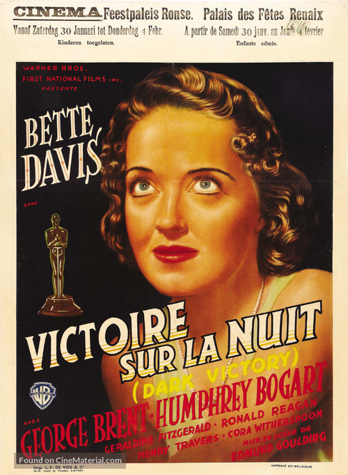 Dark Victory - Belgian Movie Poster