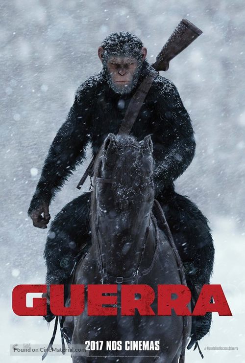 War for the Planet of the Apes - Brazilian Movie Poster