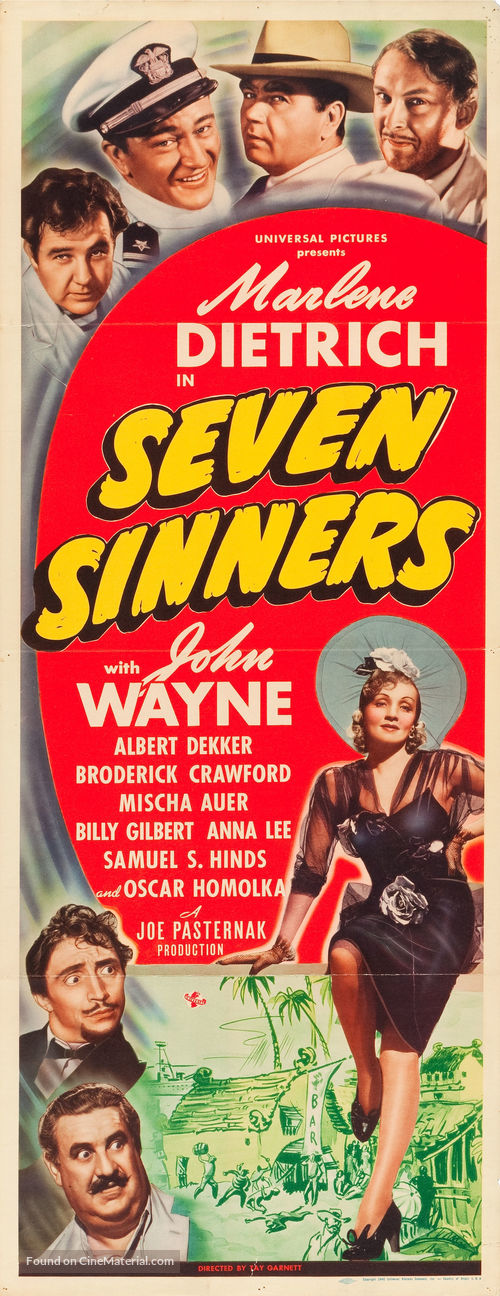 Seven Sinners - Movie Poster