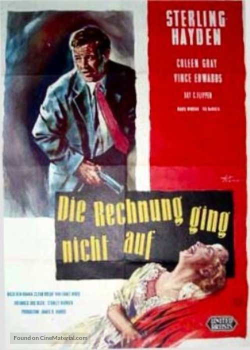 The Killing (1956) German movie poster