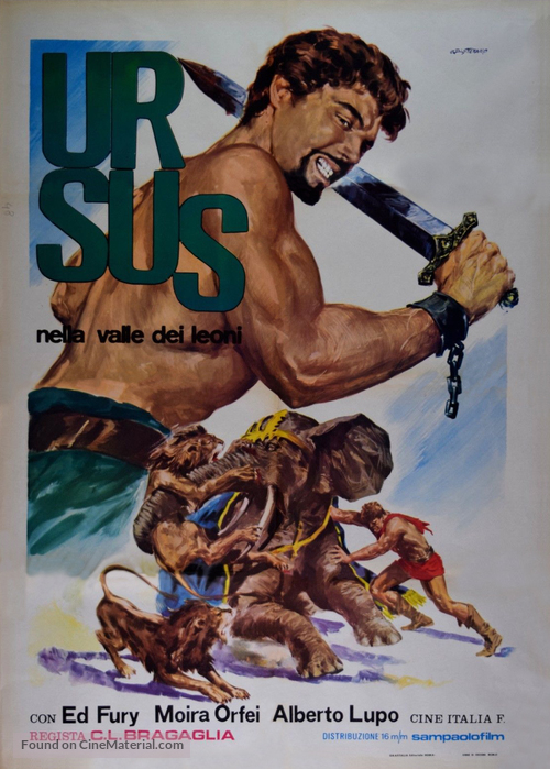 Ursus nella valle dei leoni - Italian Movie Poster