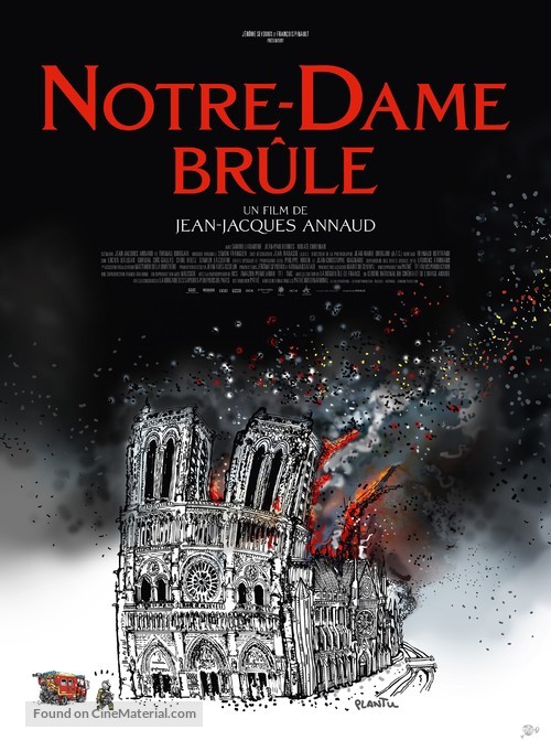 Notre-Dame br&ucirc;le - French Movie Poster