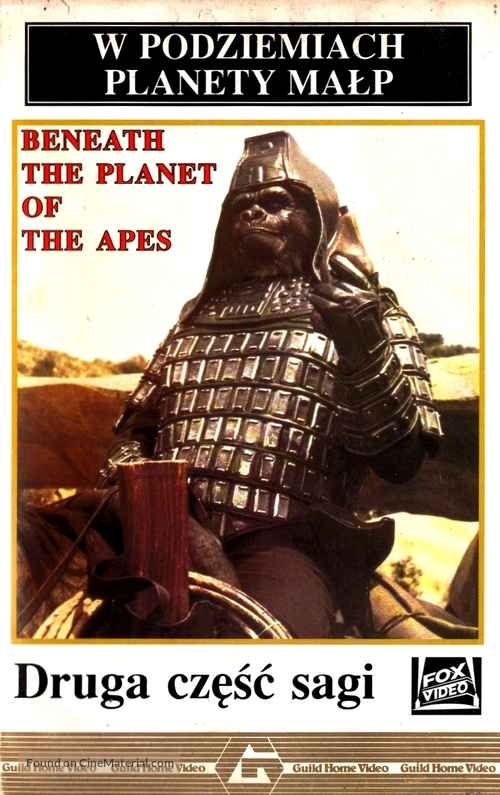 Beneath the Planet of the Apes - Polish VHS movie cover