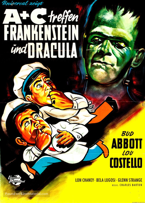 Bud Abbott Lou Costello Meet Frankenstein - German Movie Poster