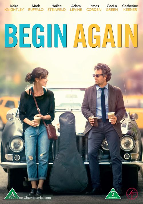 Begin Again - Danish DVD movie cover