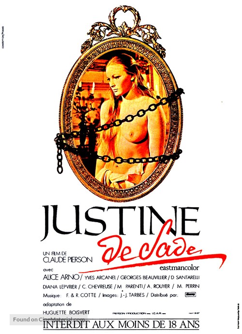 Justine de Sade - French Movie Poster