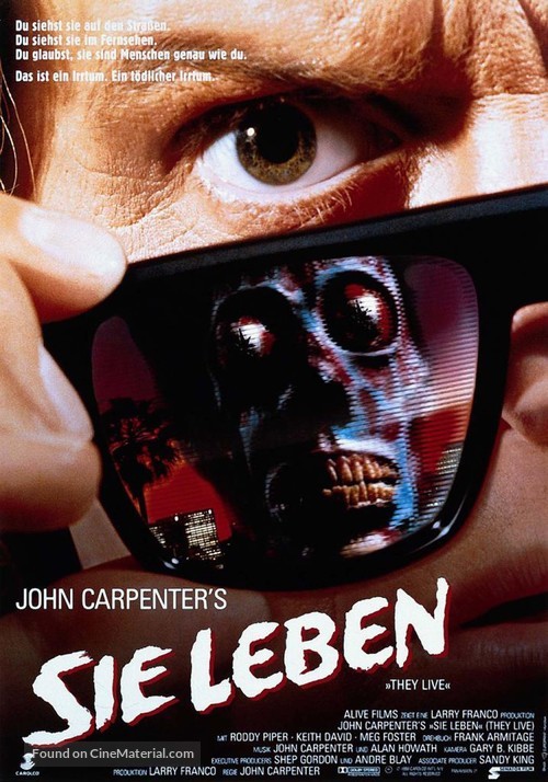 They Live - German Movie Poster