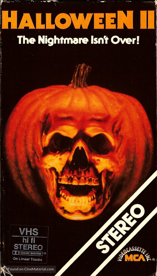 Halloween II - VHS movie cover