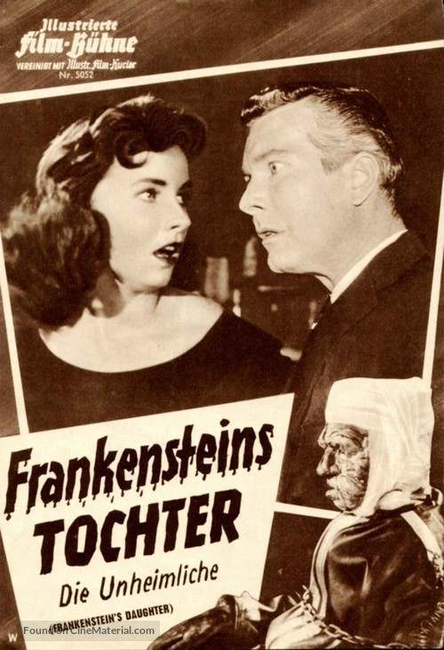 Frankenstein&#039;s Daughter - German poster