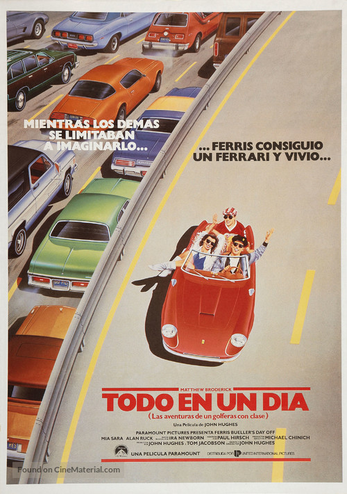 Ferris Bueller&#039;s Day Off - Spanish Movie Poster
