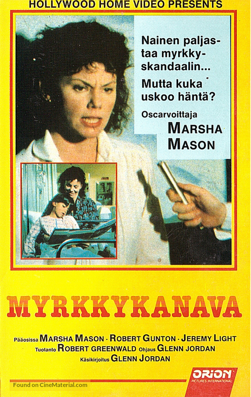 Lois Gibbs and the Love Canal - Finnish VHS movie cover