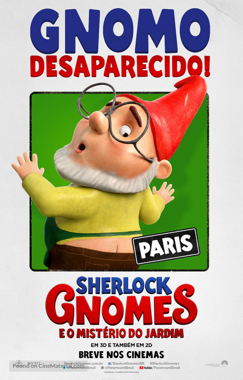 Sherlock Gnomes - Brazilian Movie Poster