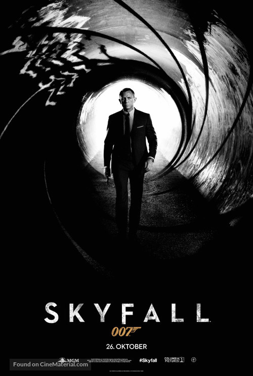 Skyfall - Danish Movie Poster