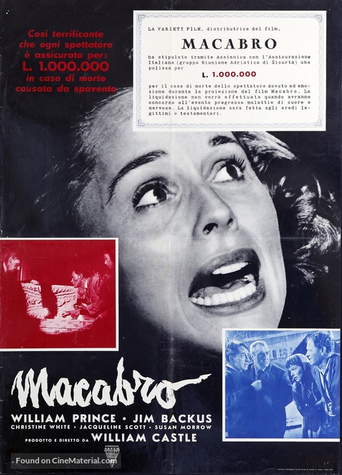 Macabre - Italian Movie Poster