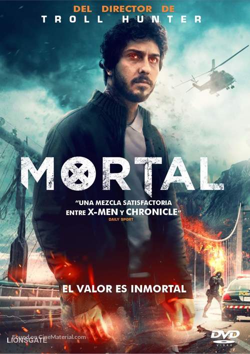 Mortal - Spanish DVD movie cover