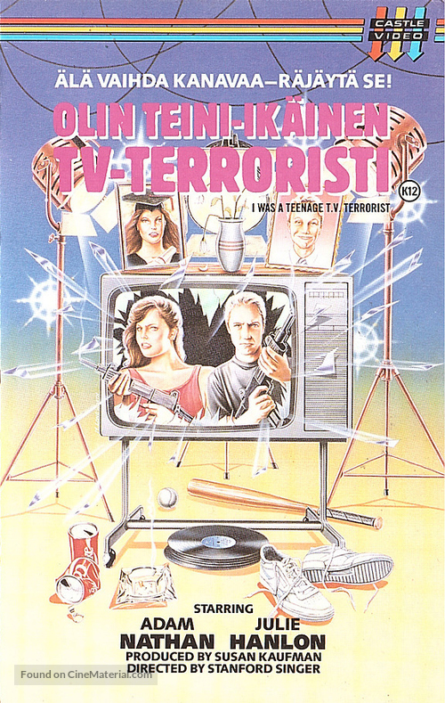 I Was a Teenage TV Terrorist - Finnish VHS movie cover