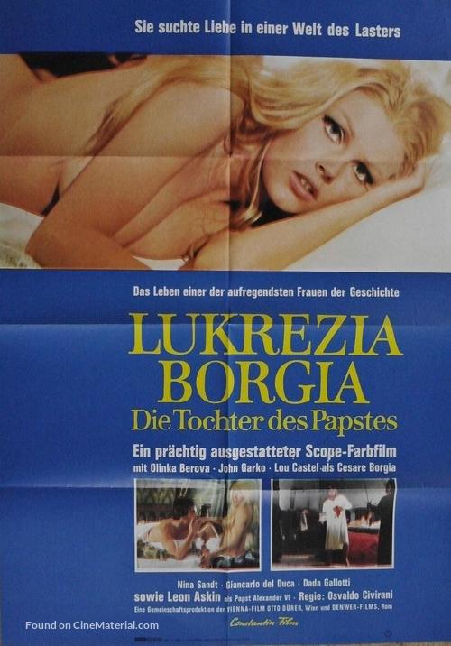 Lucrezia Borgia, l&#039;amante del diavolo - German Movie Poster
