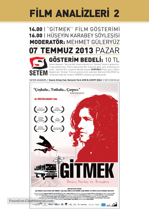 Gitmek: My Marlon and Brando - Turkish Movie Poster