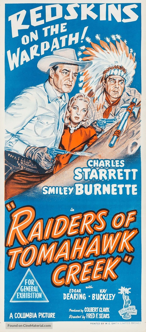 Raiders of Tomahawk Creek - Australian Movie Poster