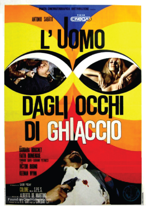 L&#039;uomo dagli occhi di ghiaccio - Italian Movie Poster