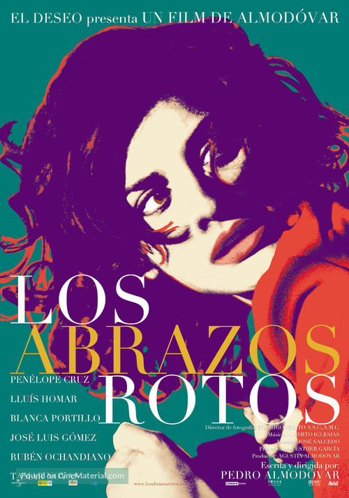 Los abrazos rotos - Spanish Movie Poster