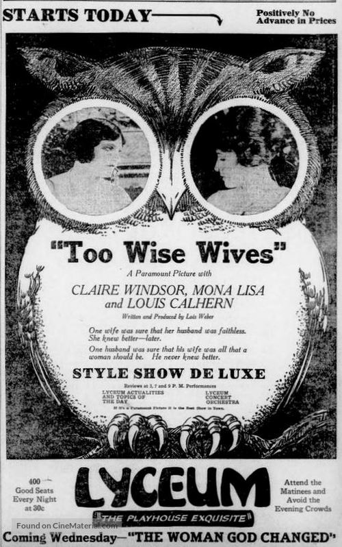 Too Wise Wives - poster