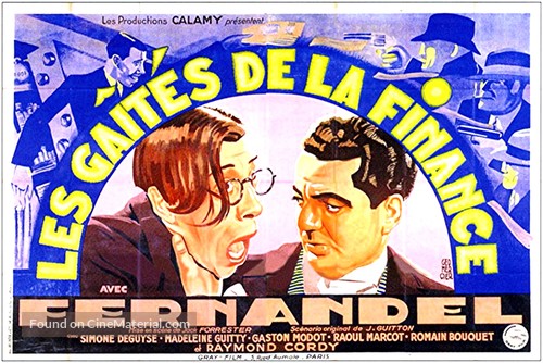 Les ga&icirc;t&eacute;s de la finance - French Movie Poster