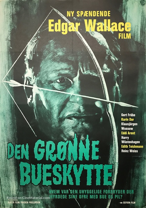 Der gr&uuml;ne Bogensch&uuml;tze - Danish Movie Poster