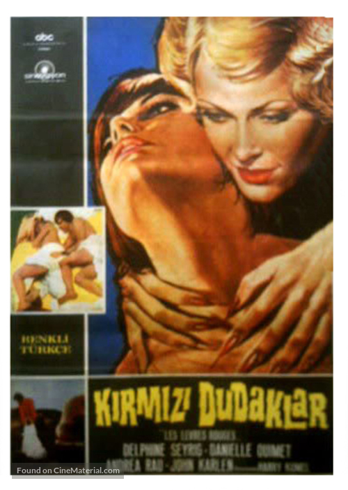 Les l&egrave;vres rouges - Turkish Movie Poster