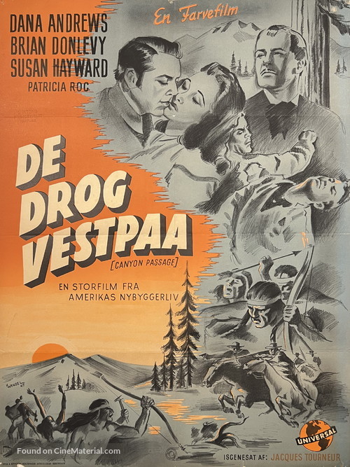 Canyon Passage - Danish Movie Poster