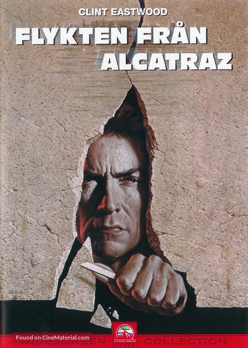 Escape From Alcatraz - Swedish DVD movie cover